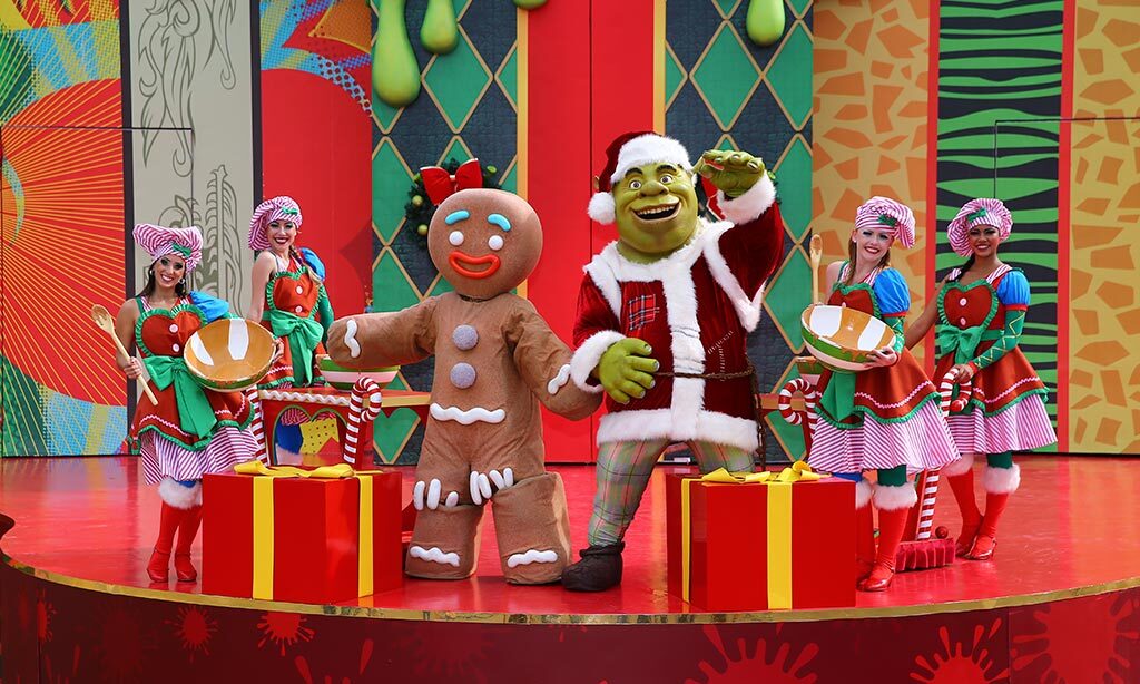 Shrek e sua turma animam Natal do Beto Carrero World; show está incluso no valor do ingresso