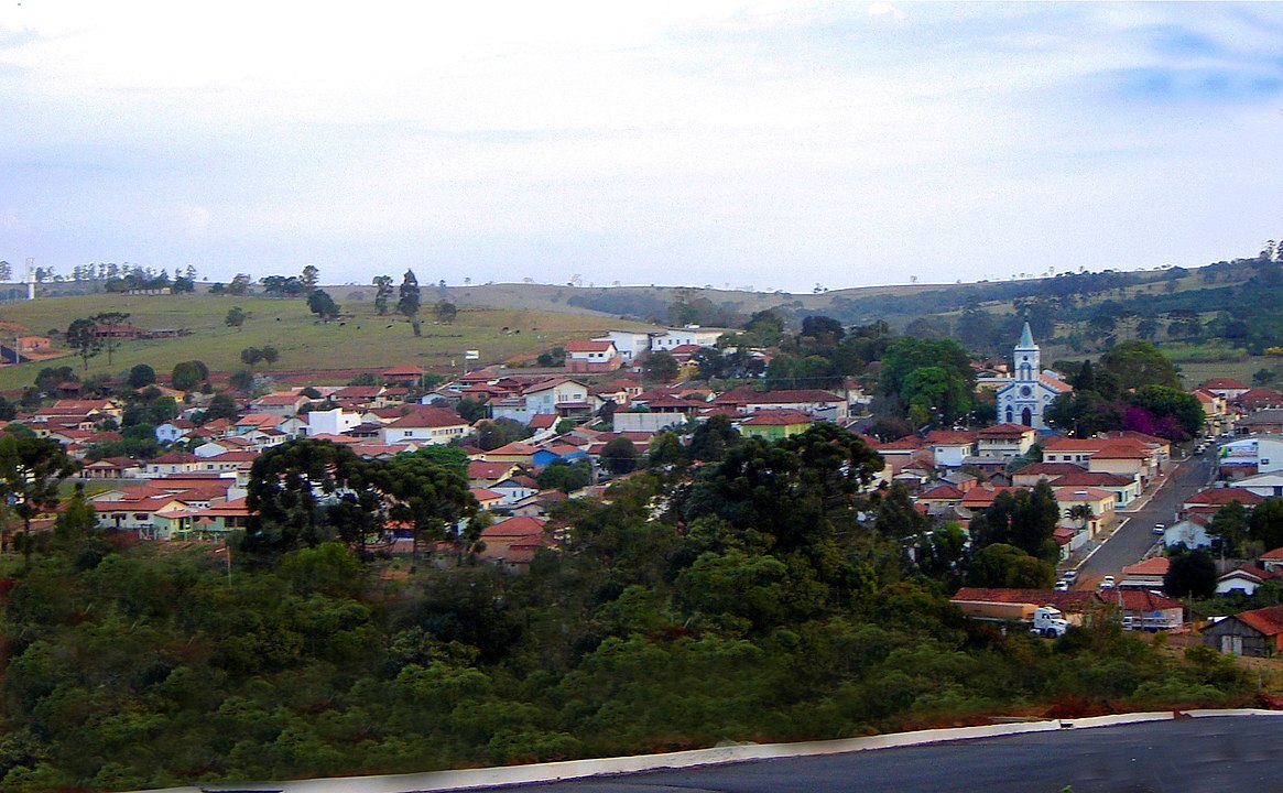 Vista da cidade de Pardinho, no interior de São Paulo