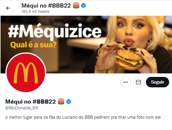BBB 22: McDonald’s entra na zoeira e alopra Luciano querendo fama