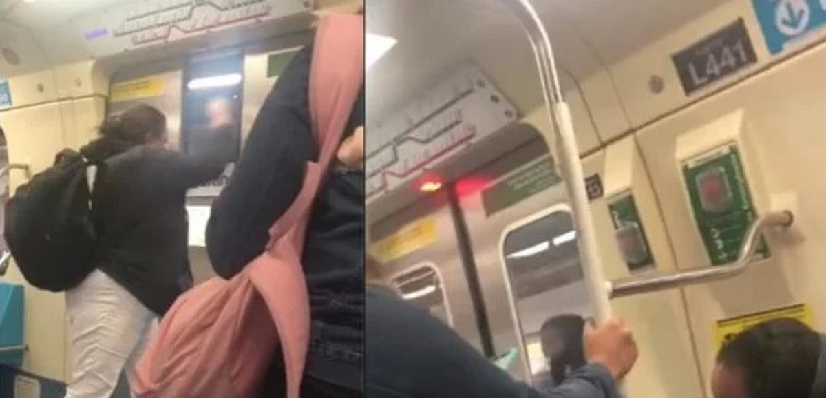 Mulher é enxotada do vagão do metrô após se negar a por máscara