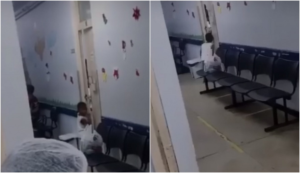 Médica manda deixar criança de 3 anos sozinha em corredor de UPA