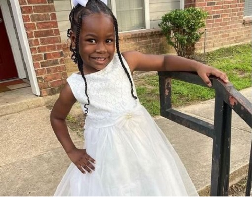 Arianna Delane, de 4 anos, foi baleada enquanto dormia na cama