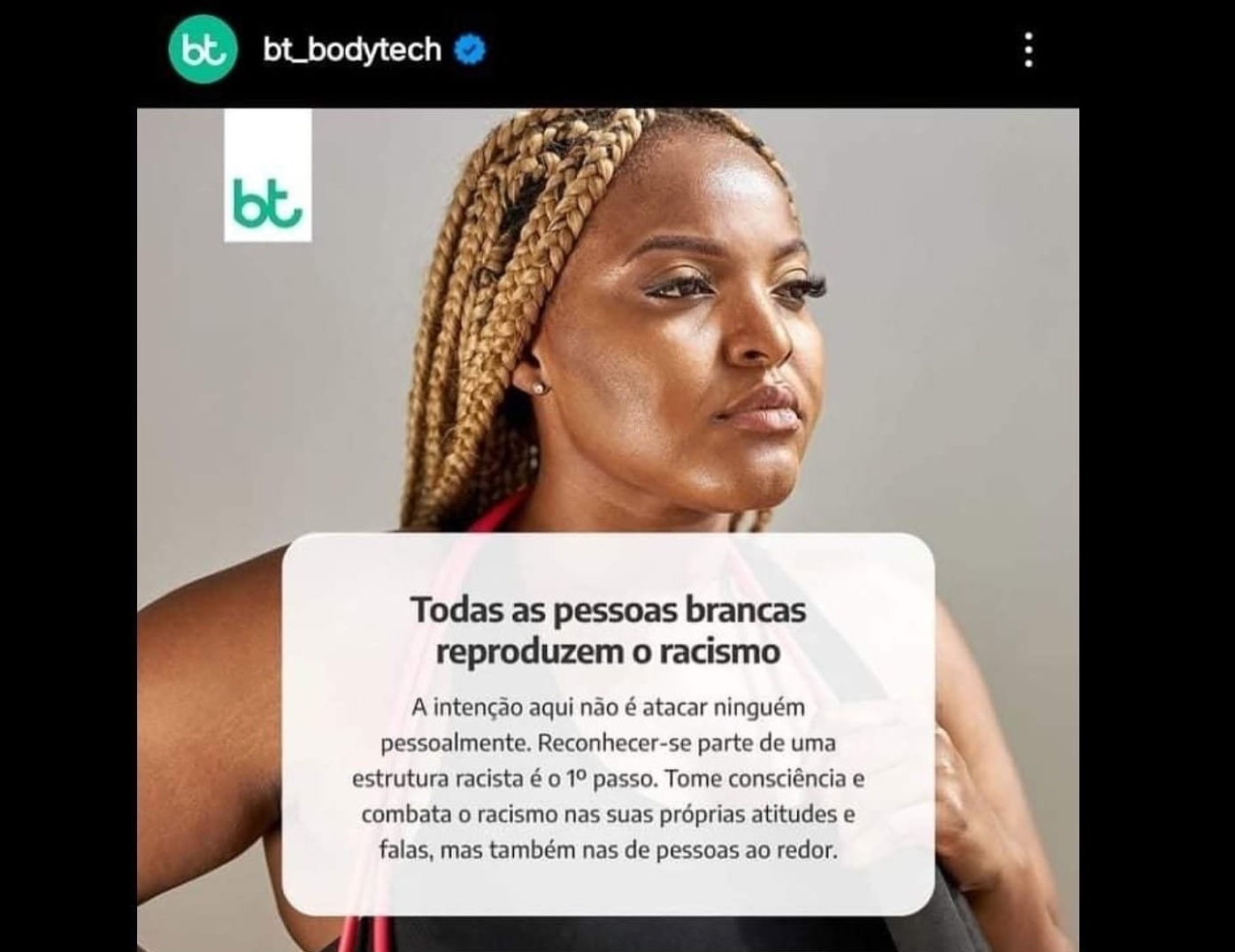 Campanha anti-racismo da BodyTech gera grande polêmica no Twitter