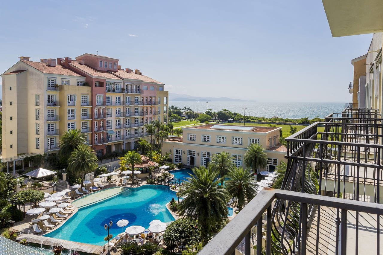 Vista panorâmica do hotel IL Campanario, na praia de Jurerê Internacional