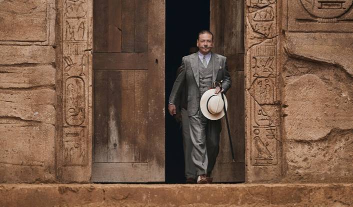  O ator e diretor Kenneth Branagh em ceno do filme “Morte no Nilo”