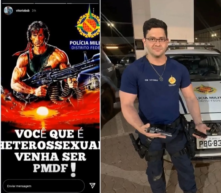 Cabo da PM convoca heterossexuais para entrar na polícia