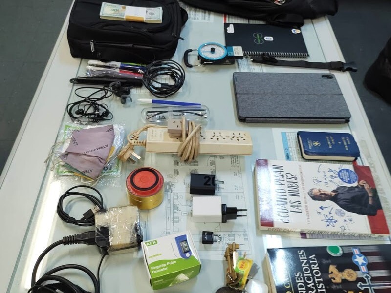 Todos os itens da mochila foram catalogados e entregues ao turista argentino Marcos Salvatierra