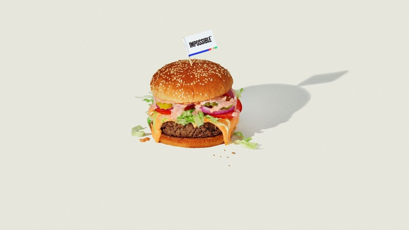 O Impossible Burger, que inclui queijo Manchego e geleia de cebola caramelizada