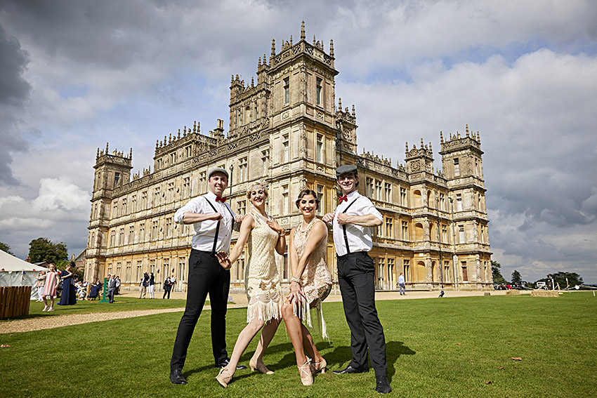 O castelo de Highclere, que serviu de cenário para a série de TV “Downton Abbey”