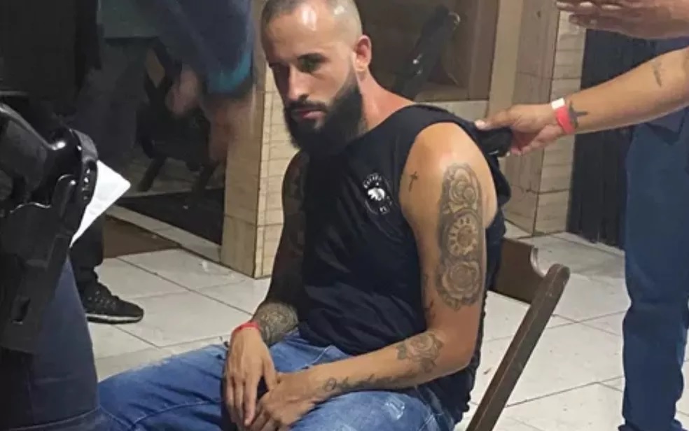 Ruan Pamponet quando foi preso em Fortaleza, em novembro de 2021