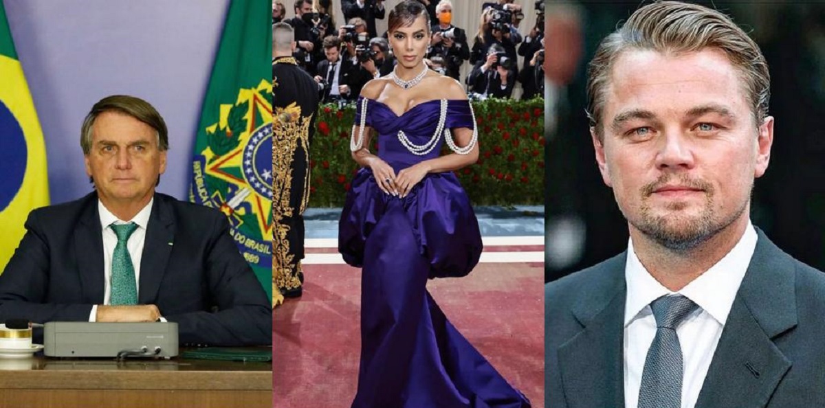 Lacrando como nunca, Bolsonaro responde provocação de Anitta e DiCaprio