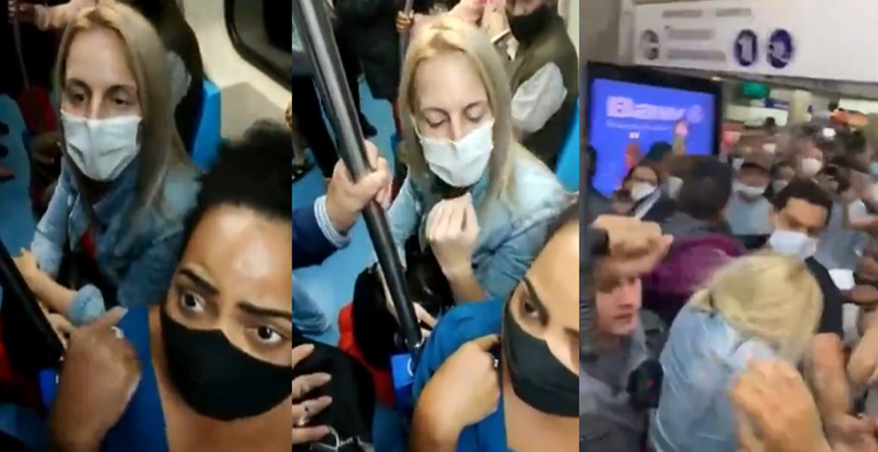 Caso de racismo no Metrô de SP revolta passageiros e causa tumulto