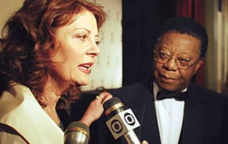 Milton Gonçalves ao lado da atriz Susan Sarandon no Emmy