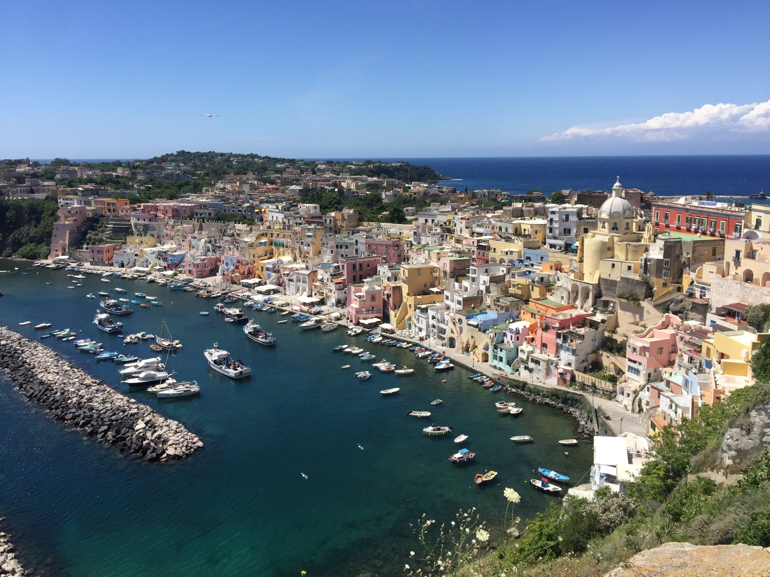 Procida é a menor ilha do arquipélago da Campania, na Itália