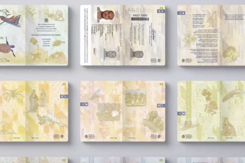 Novo passaporte traz ilustrações dos biomas brasileiros e elementos de segurança