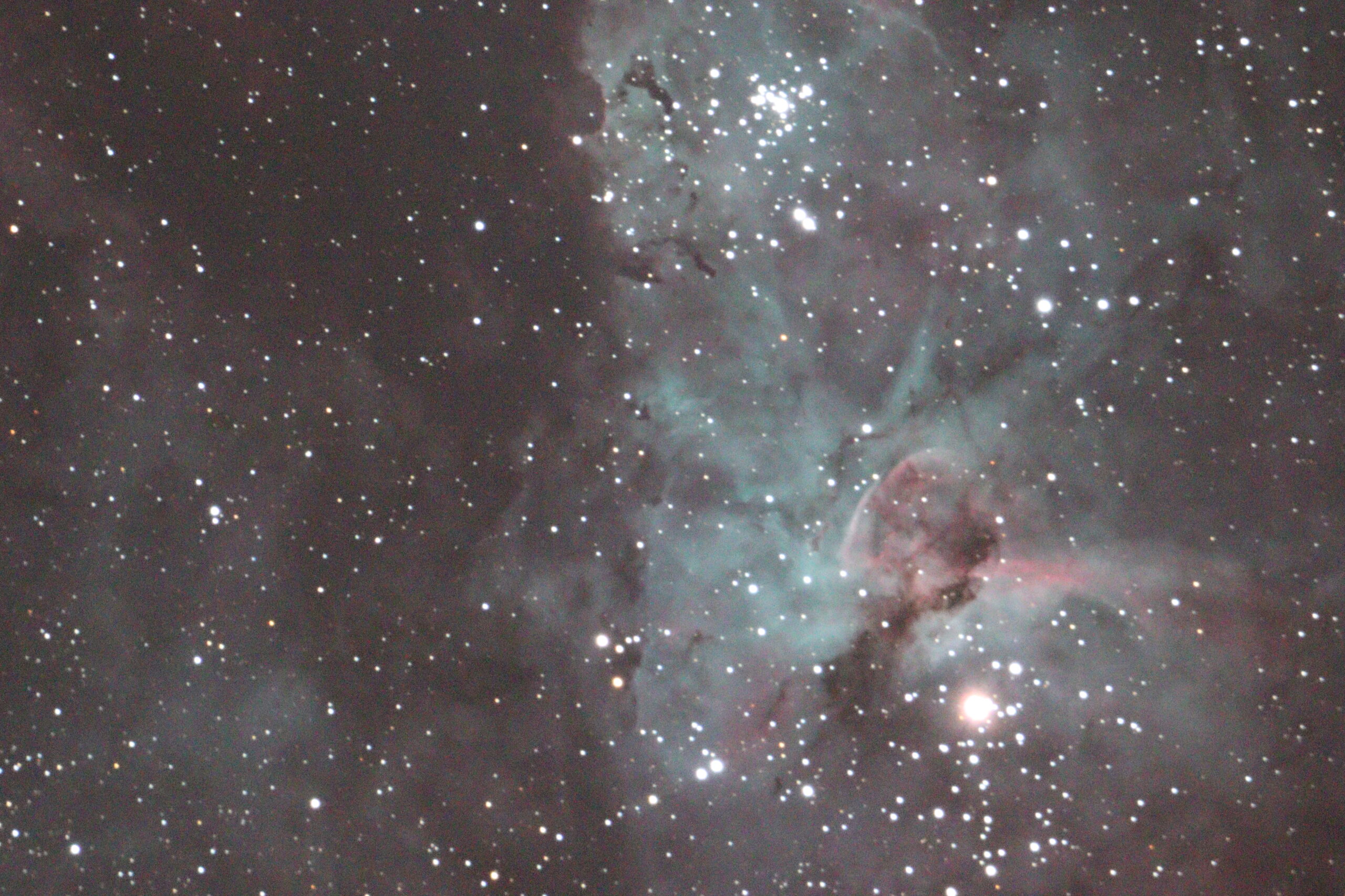 A nebulosa Eta de Carina estrá visível ao longo de junho