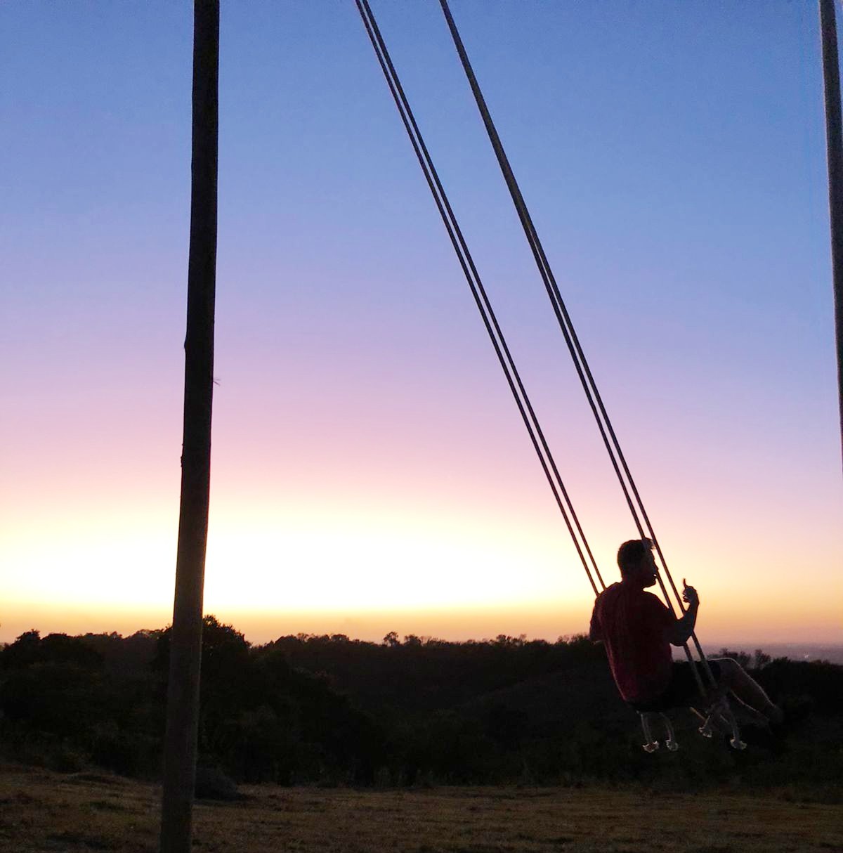  O mega balanço fica no alto do Monte Ganesha, em Serra Negra (SP)