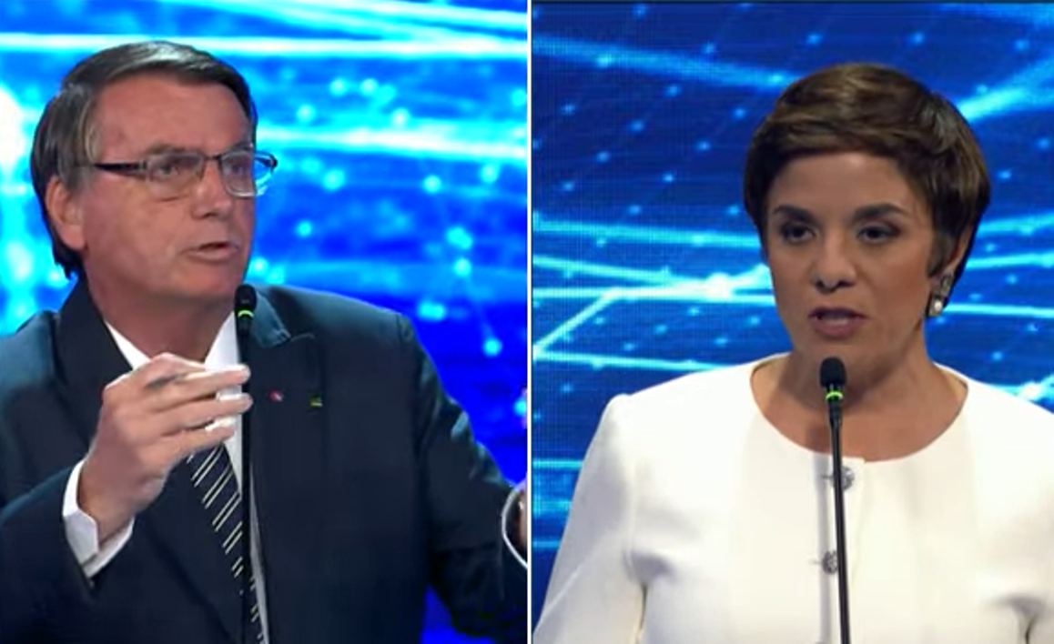 Bolsonaro ataca Vera Magalhães e nem Lula nem Ciro a defendem, apenas Simone Tebet