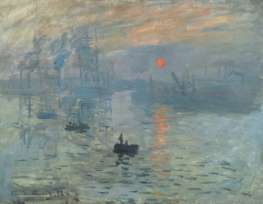 O quadro “Impressão: nascer do sol” (1872), de Claude Monet, deu nome ao impressionismo