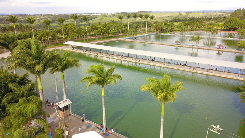 O Parque Maeda possui quatro espaços diferentes para a prática da pesca