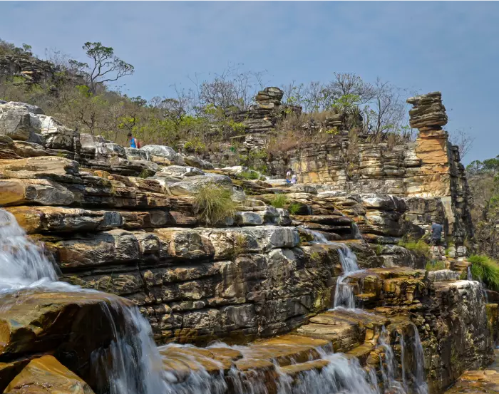 A cachoeira da Pedra Ancorada é uma das atrações do complexo ecológico Cachoeira da Capivara