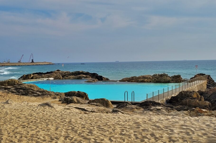 Piscina das Marés: água do mar tratada e filtrada para o banho