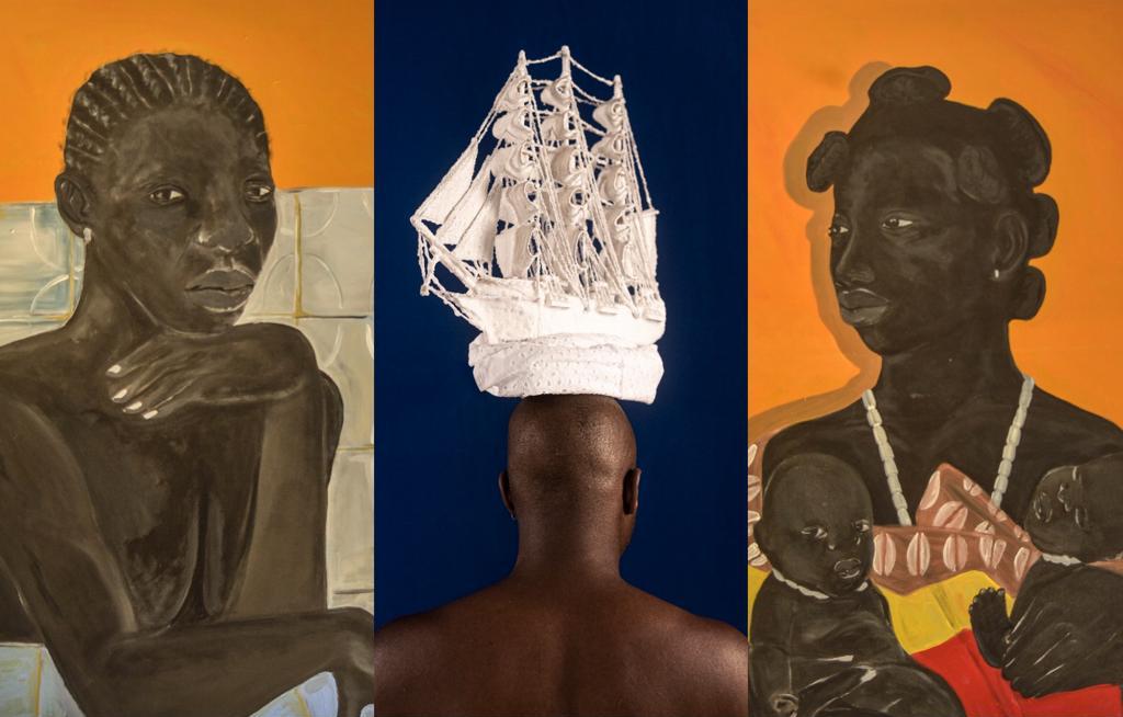 Obras de Tiago Sant’Ana e Kwaku Ananse Kintê compõem a exposição além de outras 400 obras de artes de outros artistas.
