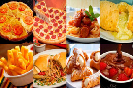 Olha quantas comidas maravilhosas na Festa San Gennaro