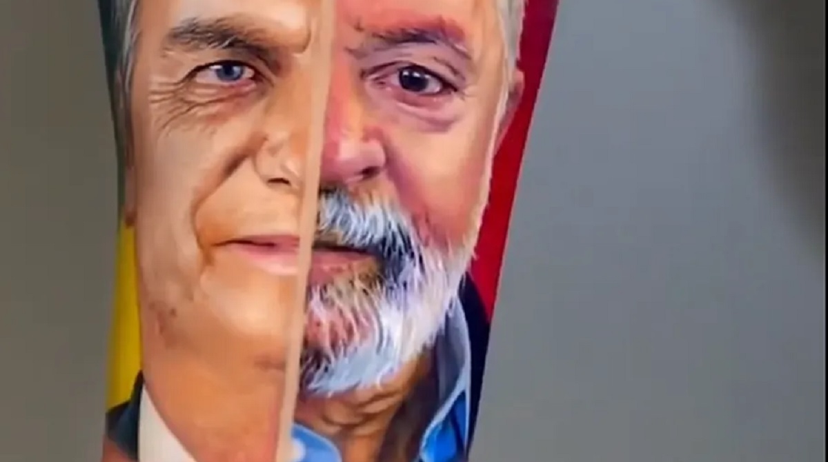 SP: Homem tatua rostos de Lula e Bolsonaro no braço