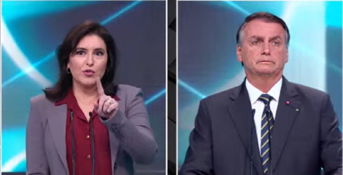 Simone Tebet começa debate batendo em Bolsonaro: ‘Péssimo exemplo’