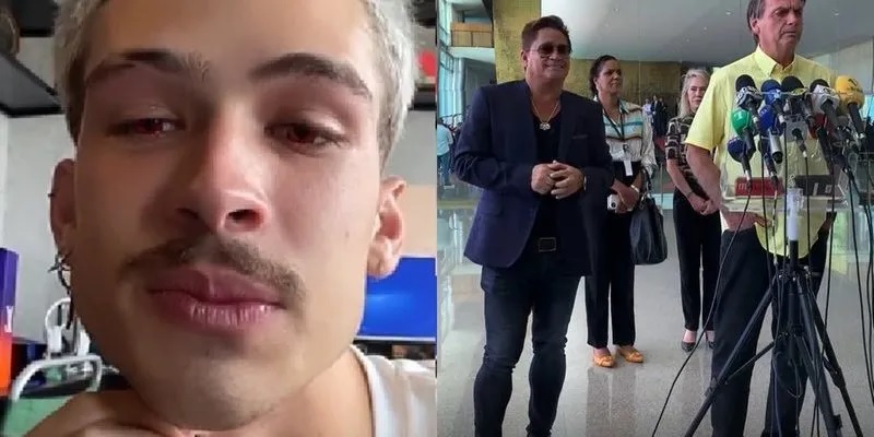 Filho de Leonardo se enoja com apoio do pai a Bolsonaro: ‘Ele está cego’