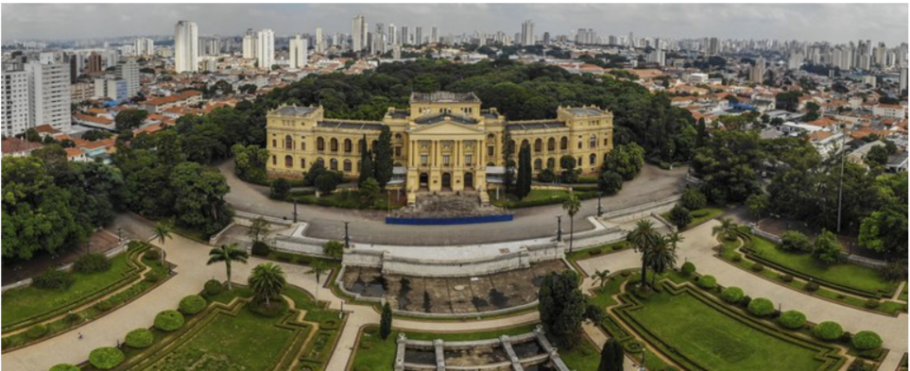 Vista do Museu do Ipiranga, na zona sul da capital paulista