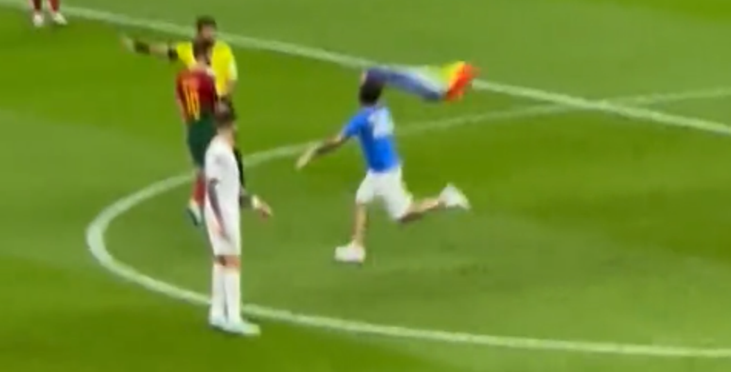 Essa não é a primeira vez que esse torcedor invadiu um jogo de Copa do Mundo