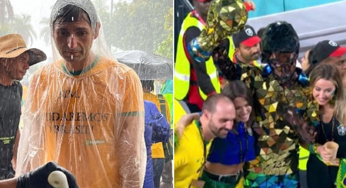 Eduardo Bolsonaro é flagrado no Catar, enquanto bolsonaristas tomam chuva nos quarteis