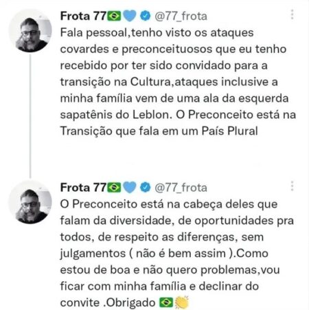 Treta entre José de Abreu e Alexandre Frota bomba nas redes sociais