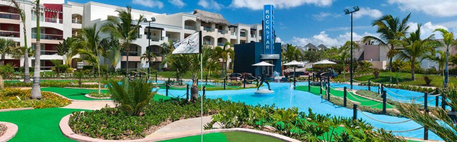  Piscina do Hard Rock Hotel Punta Cana, na República Dominicana; que tem pacotes na CVC em promoção
