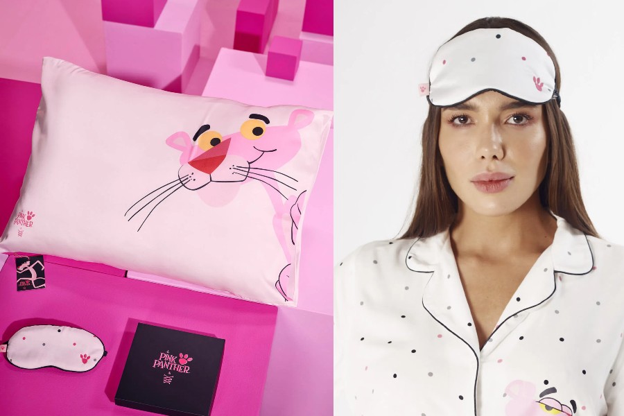 O Kit de Dormir Pink Panther Branco da Loungerie sai de R$ 179,90, por R$ 119,90