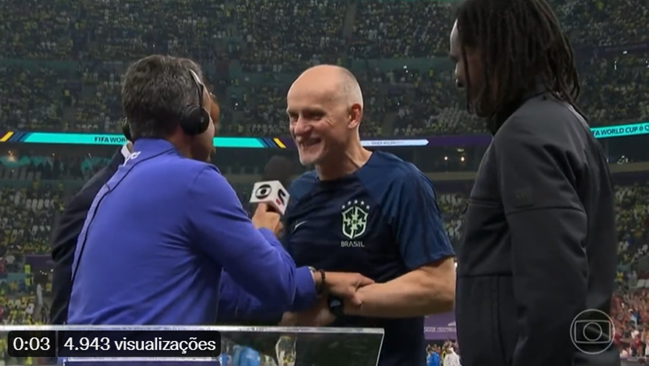 Taffarel manda palavrão ao vivo na Globo