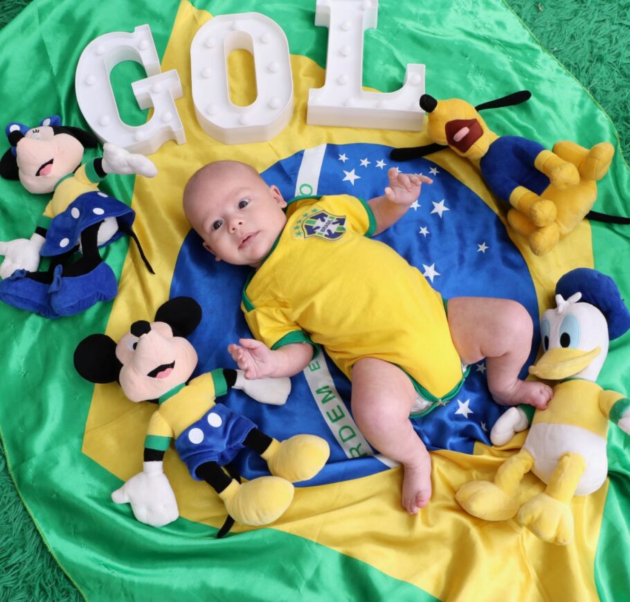 Bebê Lucas em sua primeira Copa do Mundo. Foto: Bruno Santos.