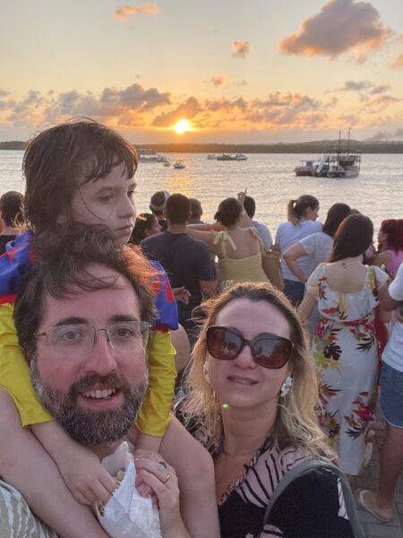 O pôr do sol da Praia do Jacaré, em Cabedelo, é uma das principais atrações turísticas da Paraíba