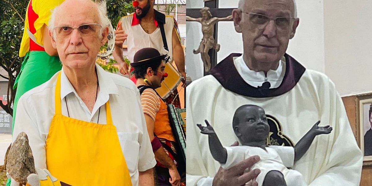 Padre Júlio Lancellotti é atacado após foto segurando Jesus negro