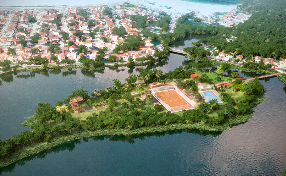 Parque linear Orla Piratininga, em Niterói, apresenta soluções que contribuem para a despoluição das águas