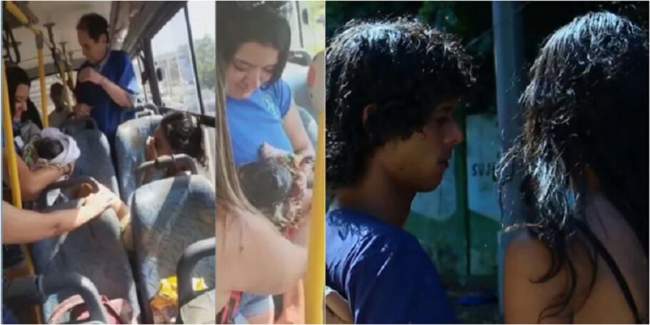 O bebê Miguel Santos Silva nasceu em um ônibus no Rio