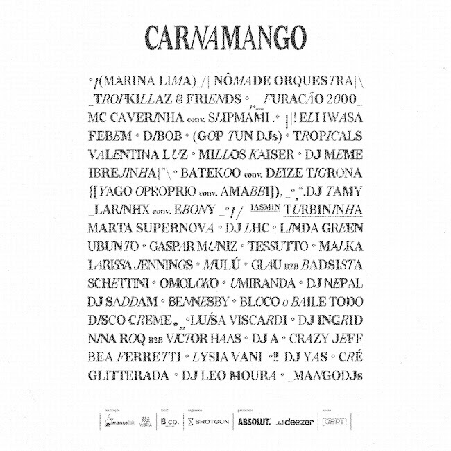MangoLab e Vibra apresentam o evento CarnaMango, no Rio de Janeiro