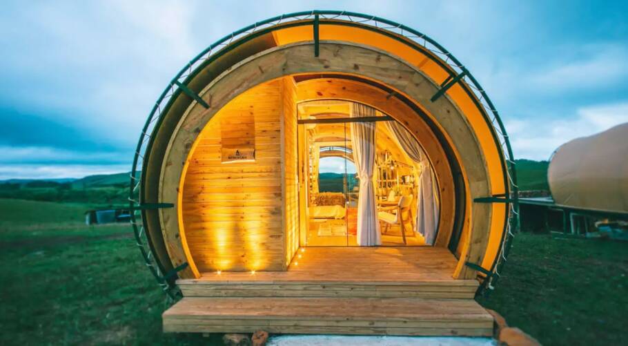 Casulo do Parador Casa da Montanha, em Camabará do Sul (RS)