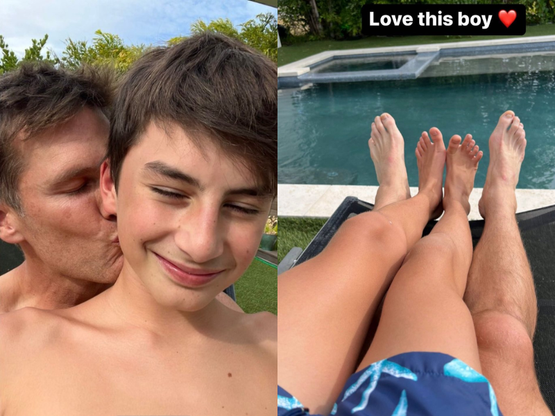 Tom Brady publica foto carinhosa com o filho em seu perfil