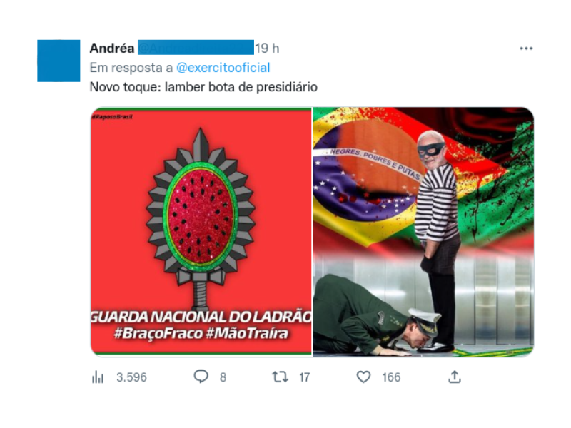 Bolsonaristas atacam Exército nas redes sociais
