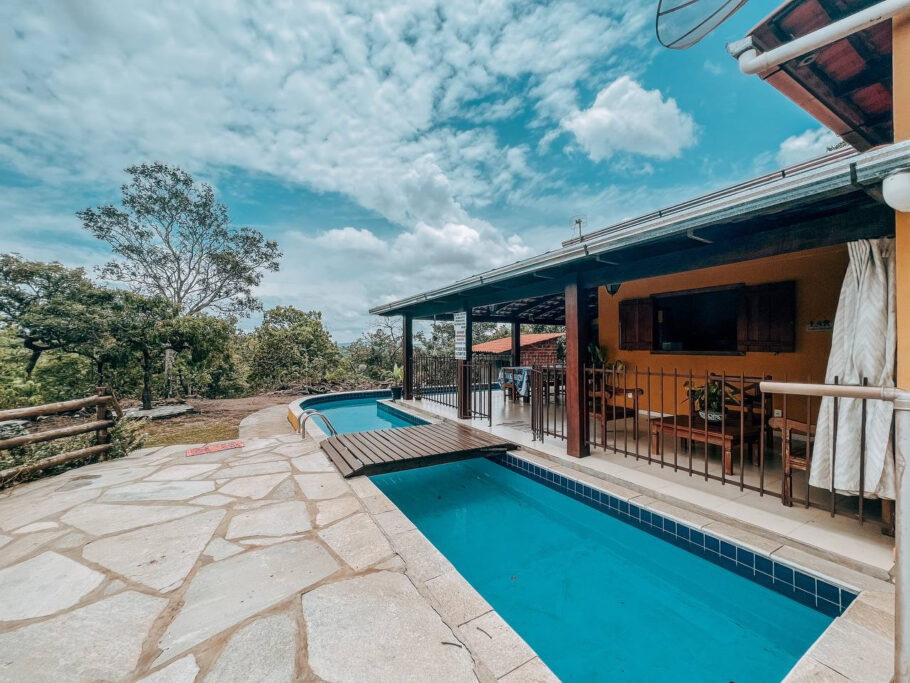 Casa disponível na plataforma Airbnb, em Pirenópolis (GO)