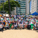 limpeza da praia de Boa Viagem, no Recife