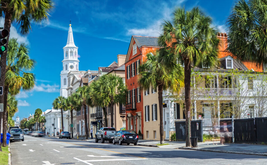 As ruas charmosas de Charleston, na Carolina do Sul (EUA)
